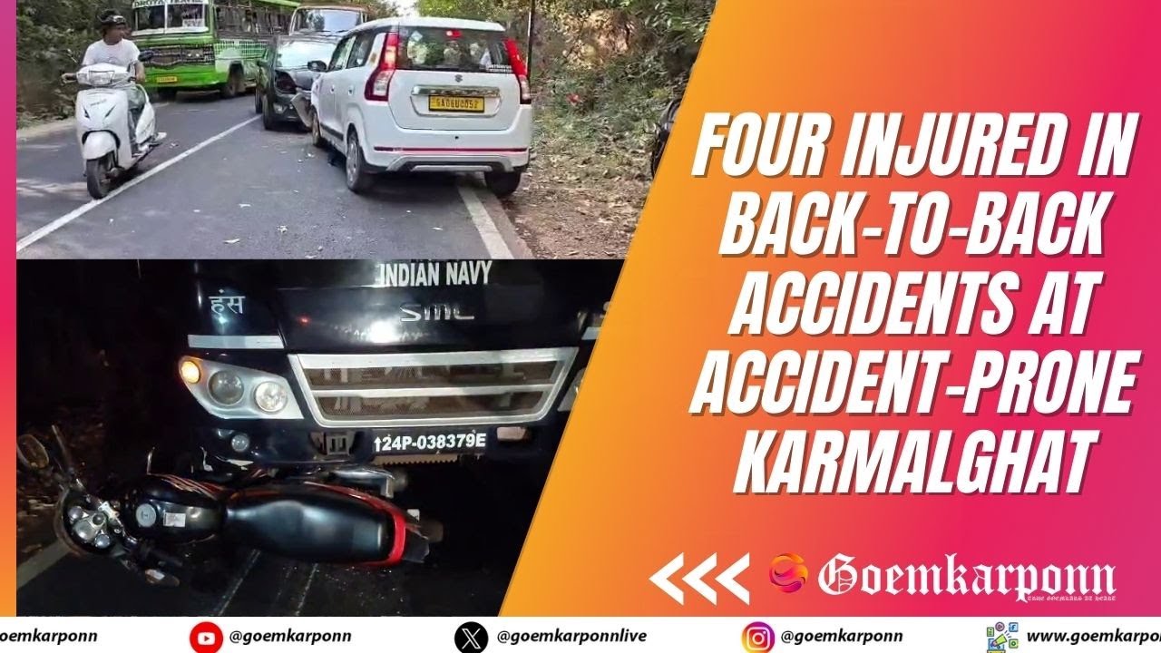Four Injured in Back-to-Back Accidents at Accident-Prone Karmalghat