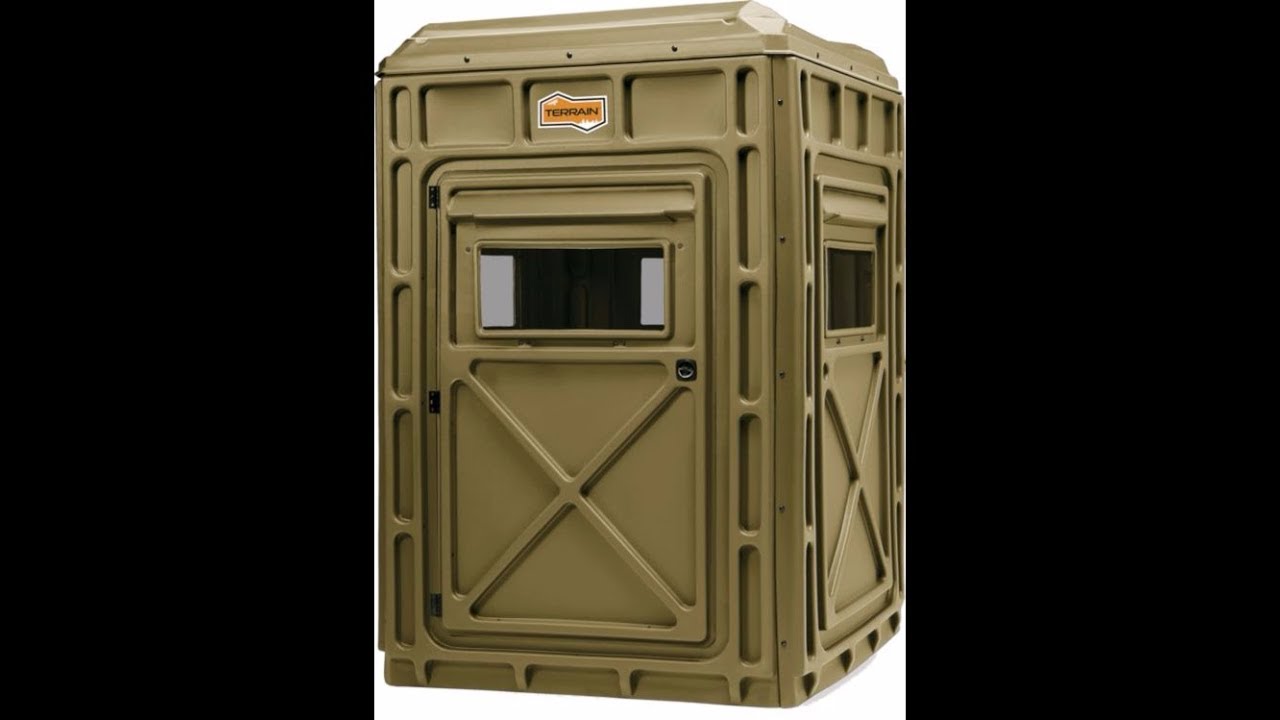Terrain Edge Assembly and Review- 4x4 Plastic Panel Deer Hunting Blind Box