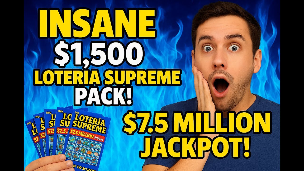 Скретч-билет на 100 долларов в Техасской лотерее Loteria Supreme. Весь набор
