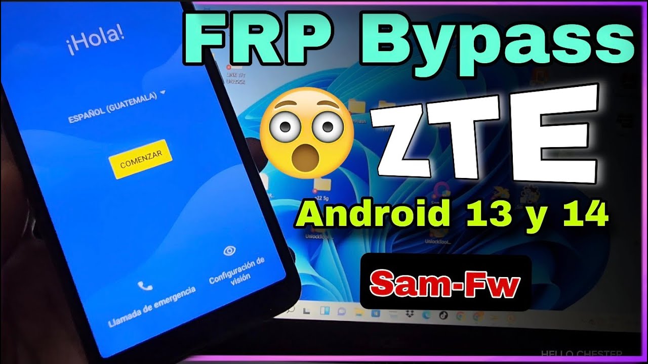 Frp / Eliminar Cuenta GOOGLE a ZTE con Android 13 y 14 fácil y rápido 😉 Samfw bypass