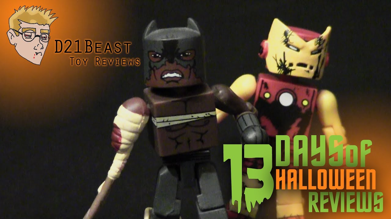 Minimates Marvel Zombies Black Panther & Iron Man 2-pack Review - 13 Days of Halloween, Day 10