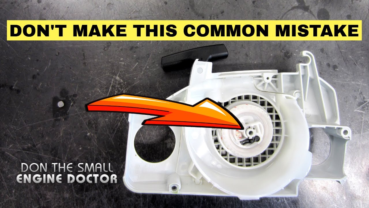 Fix Your Recoil Pull Starter On Your Chainsaw, Leaf Blower Or WeedEater