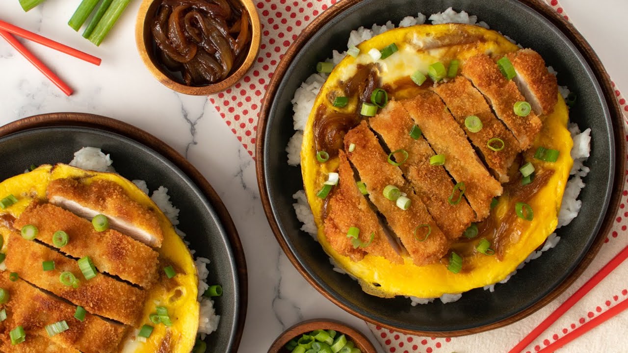 Katsudon (Japanese Pork Cutlet and Omelet Rice Bowl) Recipe
