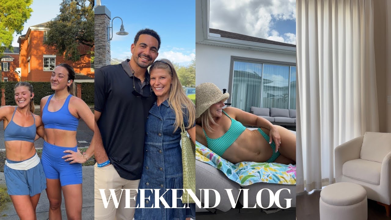 VLOG: Gretchen is visiting, 5 mile runs, pickleball, grilling out, new furniture & lots of chatting 