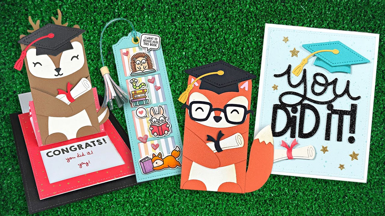 Intro to Woodland Critter Huggers Graduation Add-On & Tassel Tag + 6 projects start to finish
