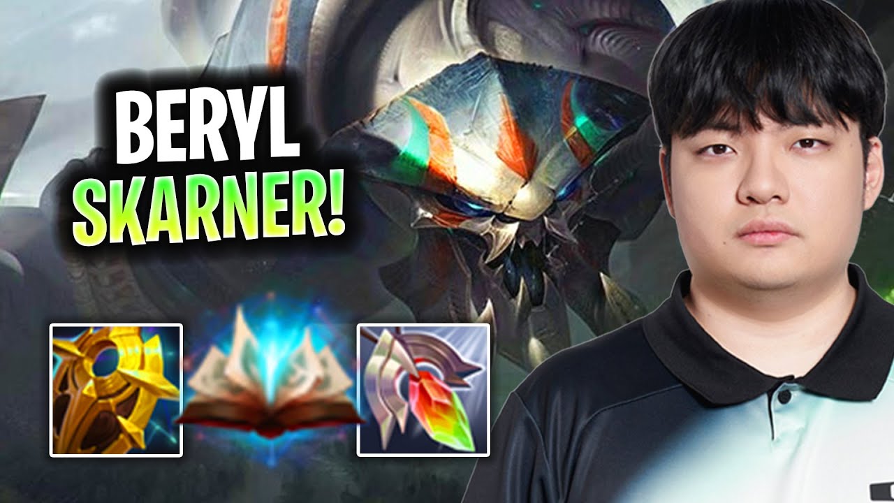 BERYL CRAZY GAME WITH SKARNER! | DK Beryl Plays Skarner Support vs Poppy! Season 2025