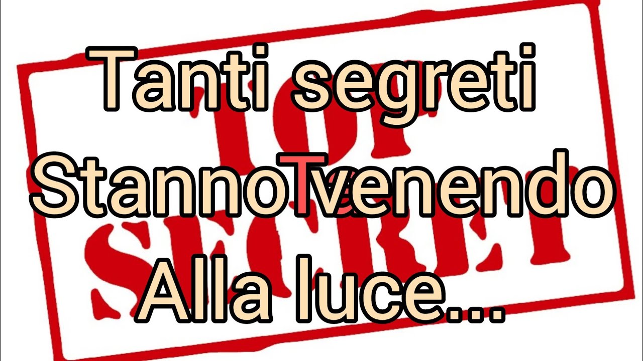 Tanti segreti che ora stanno venendo alla luce ...il senso di colpa mangia questa persona!!!