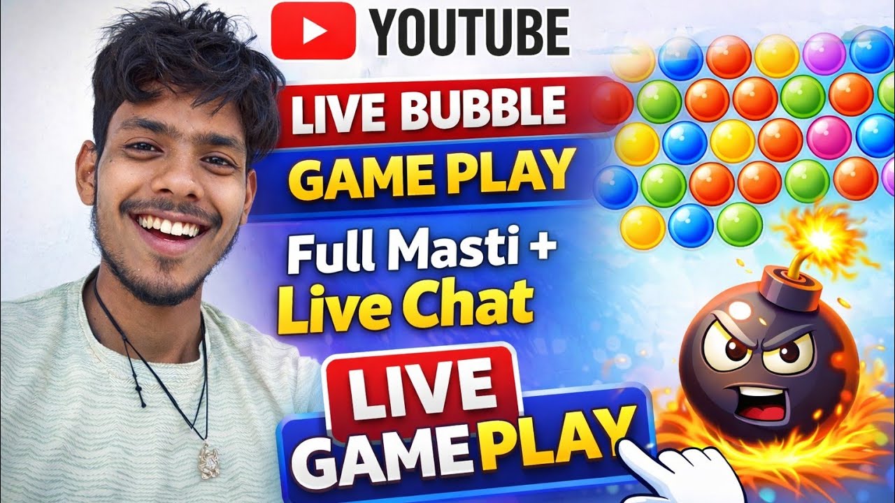 🎮 🔴 LIVE Bubble Game Play | Aaj Ka Viral Gameplay 😍 Full Masti + Live Chat