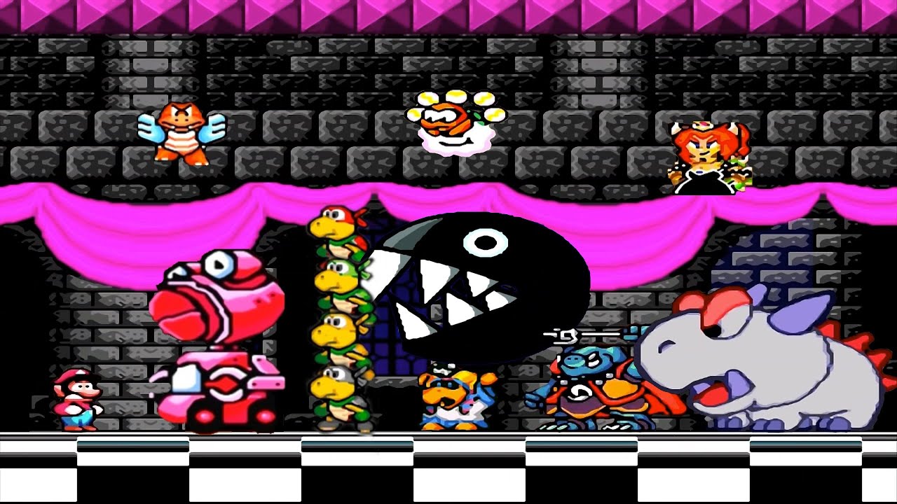 Super Mario World HD: Master Quest Reborn: All Bosses