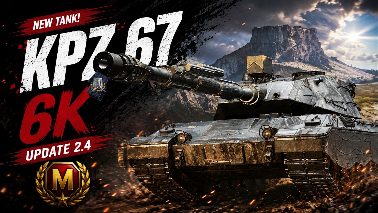 NEW KPz 67 6K Damage Master Game | World of Tanks Update 2.4