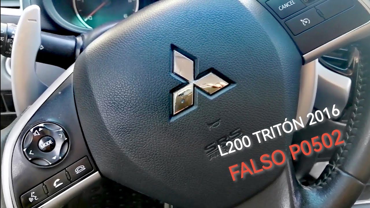 Código P0502 Falso en Mitsubishi L200 Tritón por caída en voltaje de Bateria