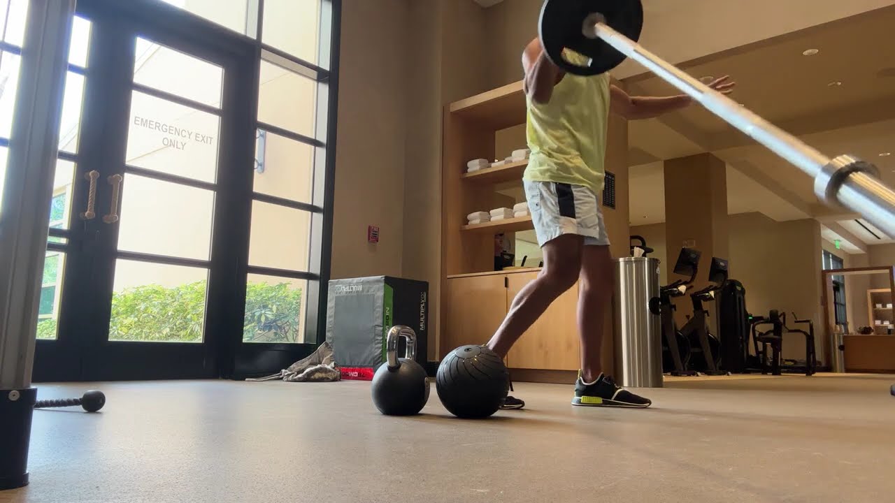 Fighters Landmine, med ball and kettlebell workout 