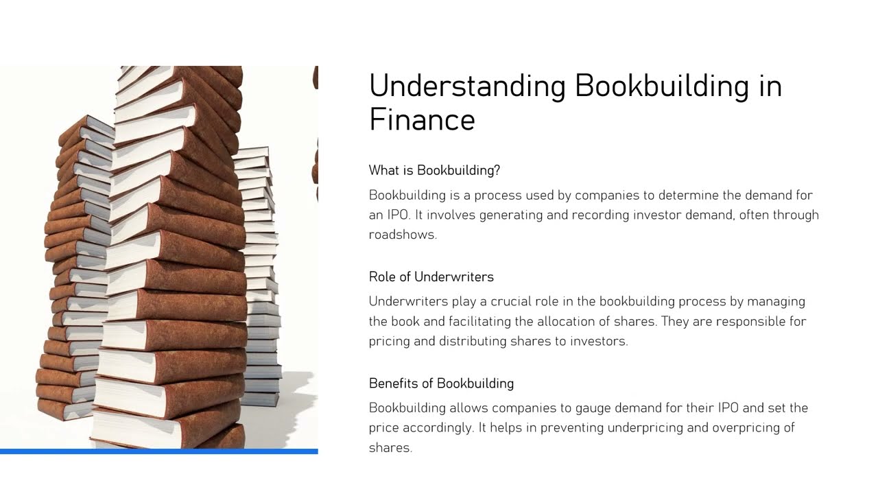Bookbuilding in Finance