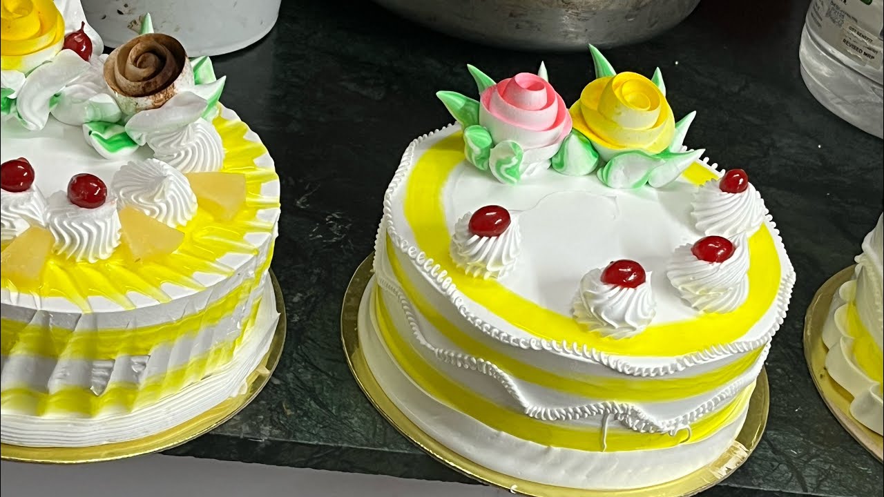 🚨🚨🚨pineapple vanilla cake making in live #cakes #cakehindi 