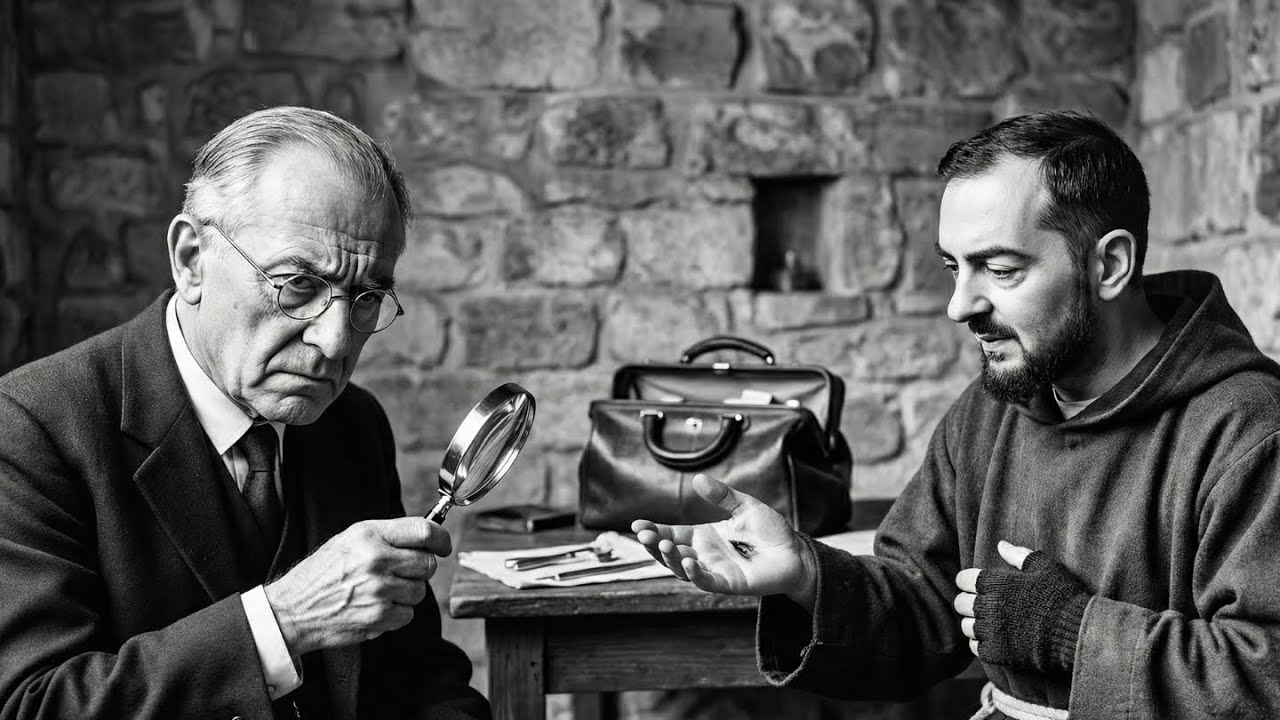 Padre Pio mostrò le mani a un medico ateo — quello che vide lo fece cadere in ginocchio