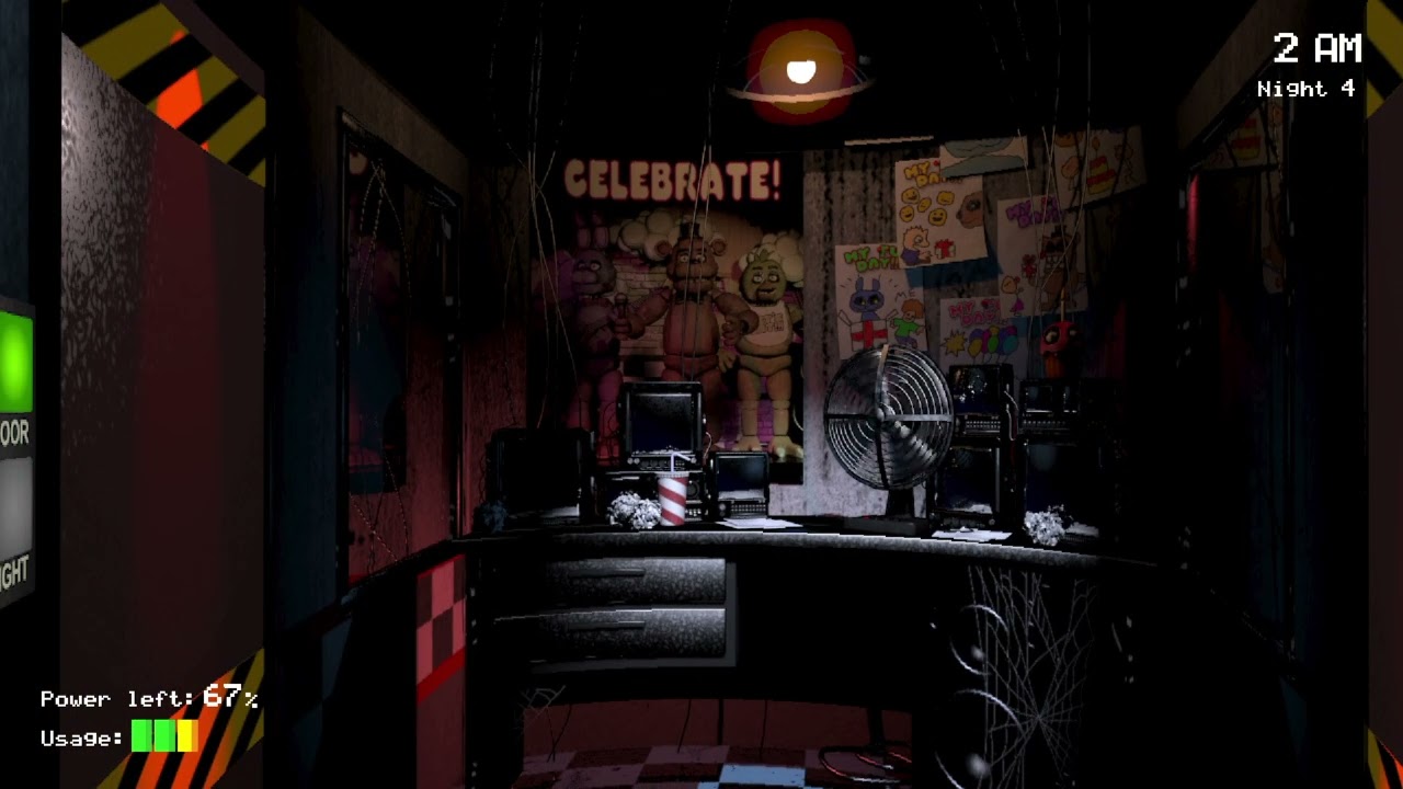 Jogando fnaf por 5 minutos