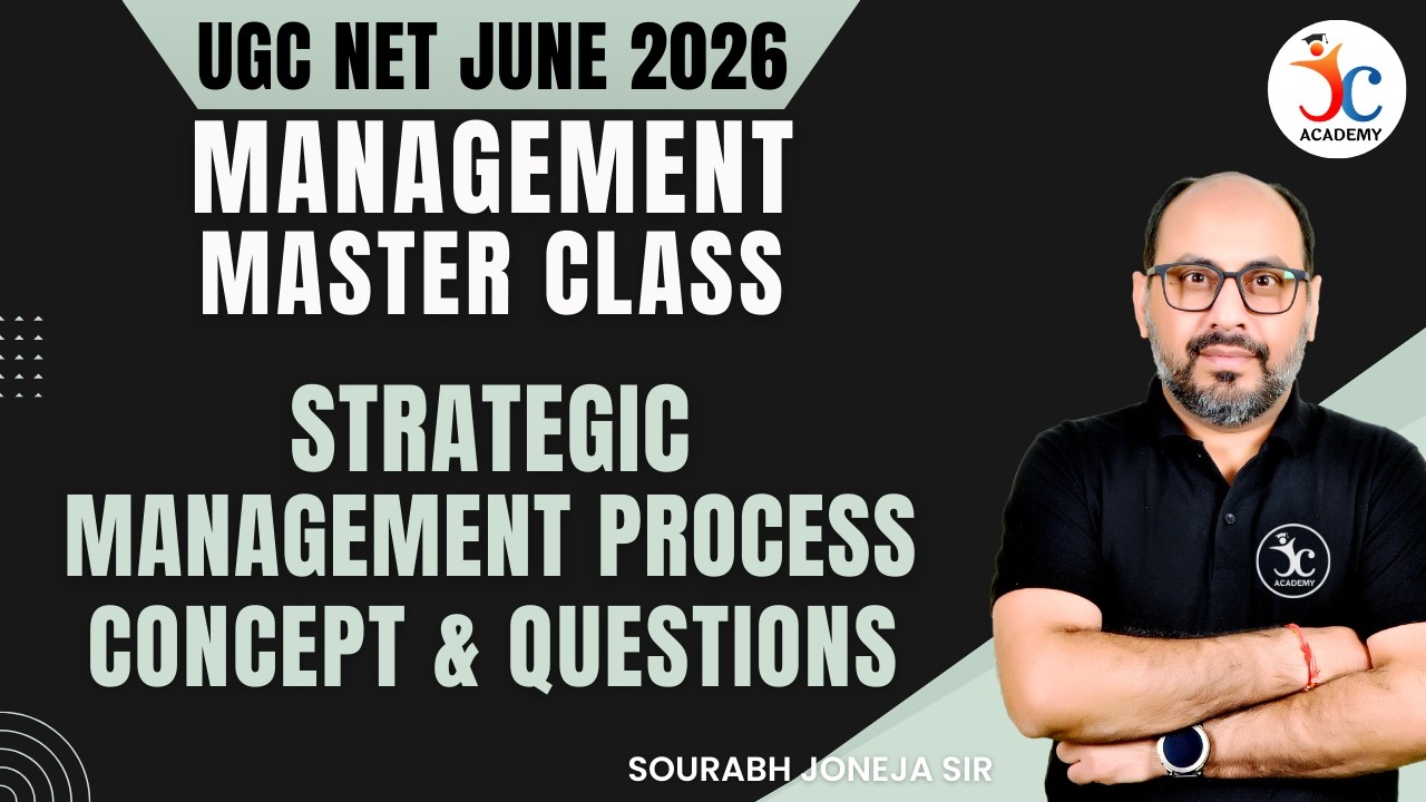 Management Master Class : Strategic Management Process Concept & Questions | UGC NET Management 2026