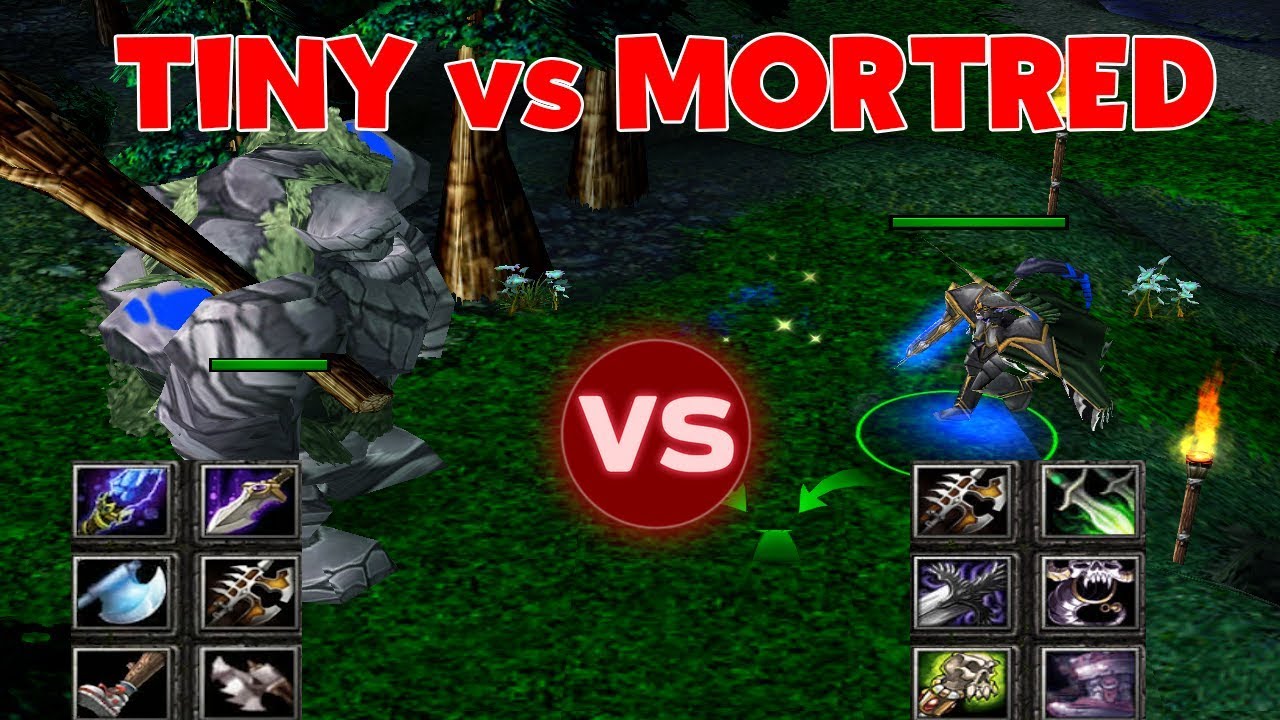DOTA TINY vs. MORTRED LATE GAME (HARD GAME)