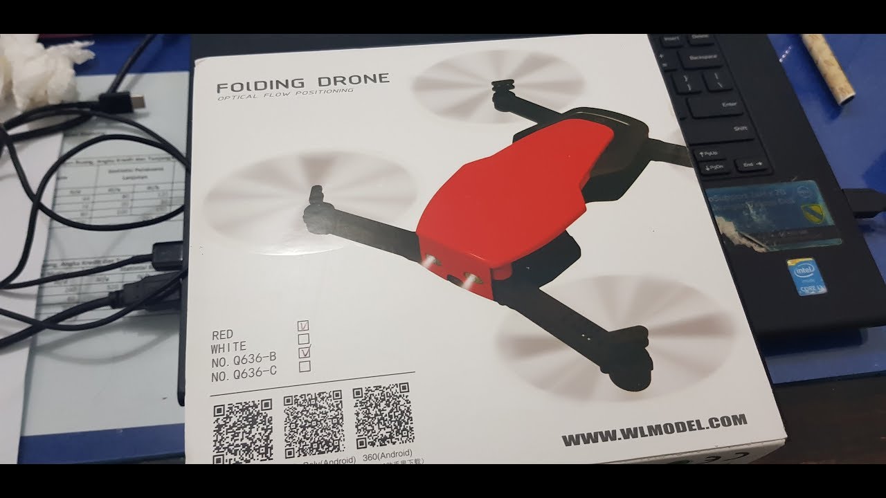 Unboxing dan Maiden Flight Folding Drone XK WLToys Q636-B