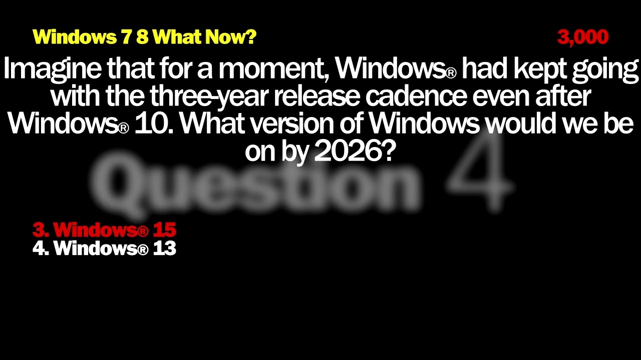 If WfQSS had a quiz show game pre-installed on it... (Part 4)