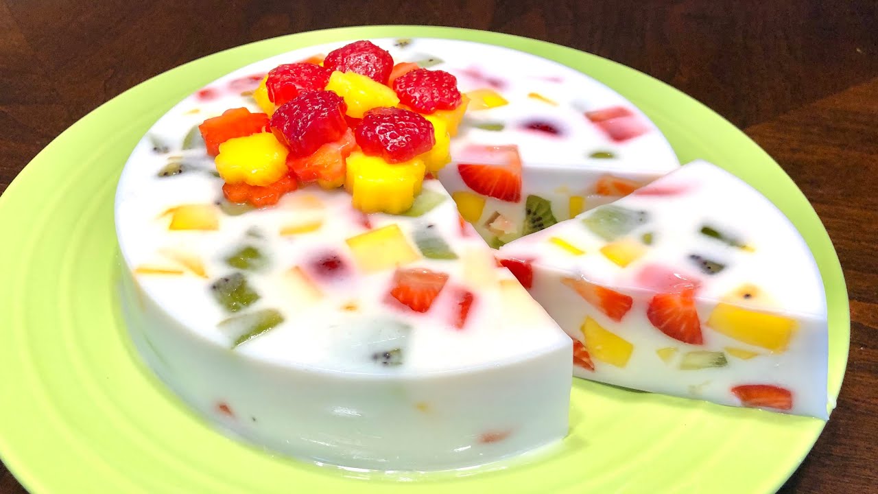 FRUIT AGAR CAKE - Easy to Make