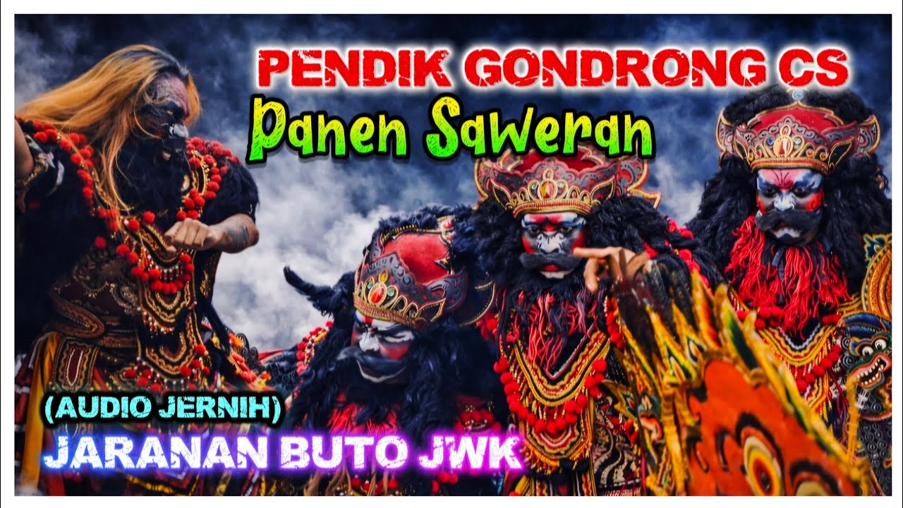 Hujan Pecutan & Saweran Pendik Gondrong Jaranan Buto JWK / LA Audio di Gumukagung 