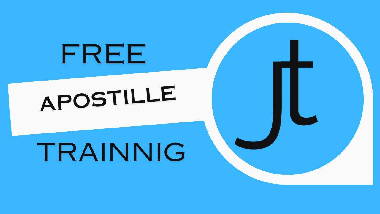 Free Apostille Training +  Bonus - FBI Background Check Process