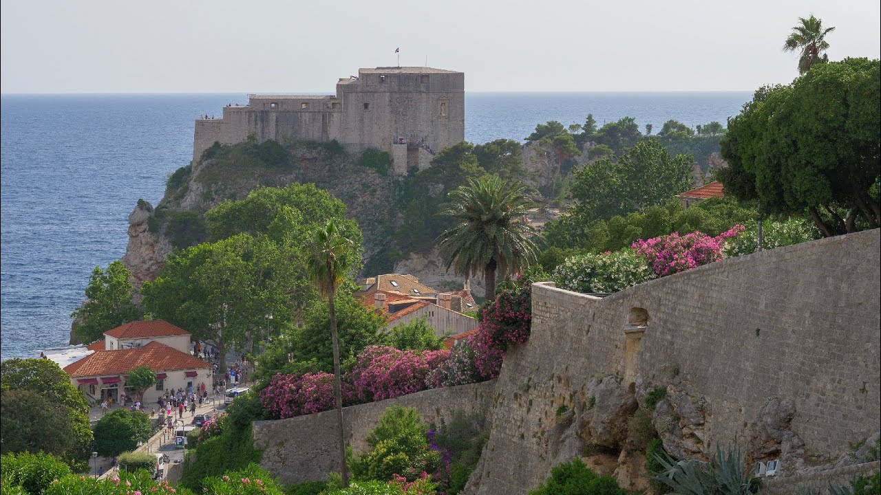 Gardens of Dubrovnik in southern Croatia 4KUHD