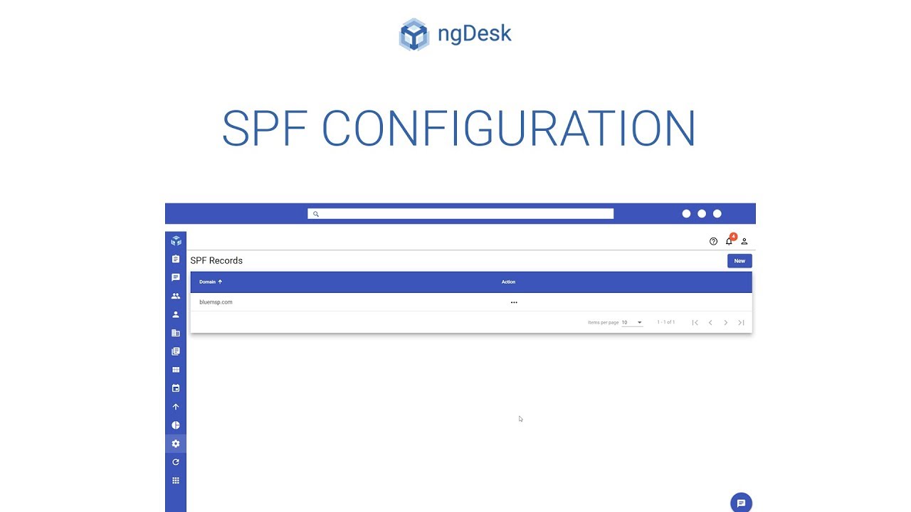 Configure SPF Record - ngDesk Tutorial
