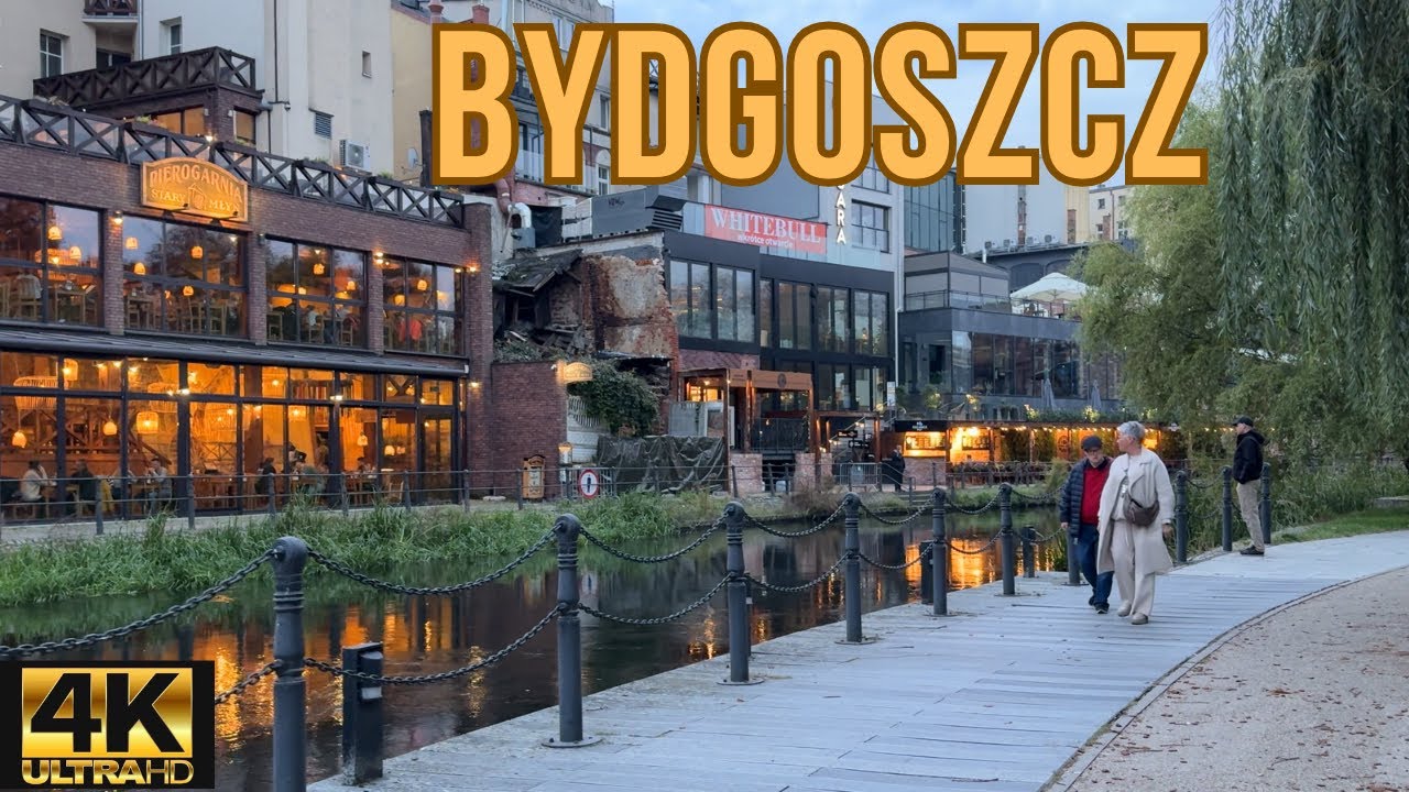 Bydgoszcz !! Zobacz Jak tu Pięknie | Spacer z kamerą (4K-60fps)