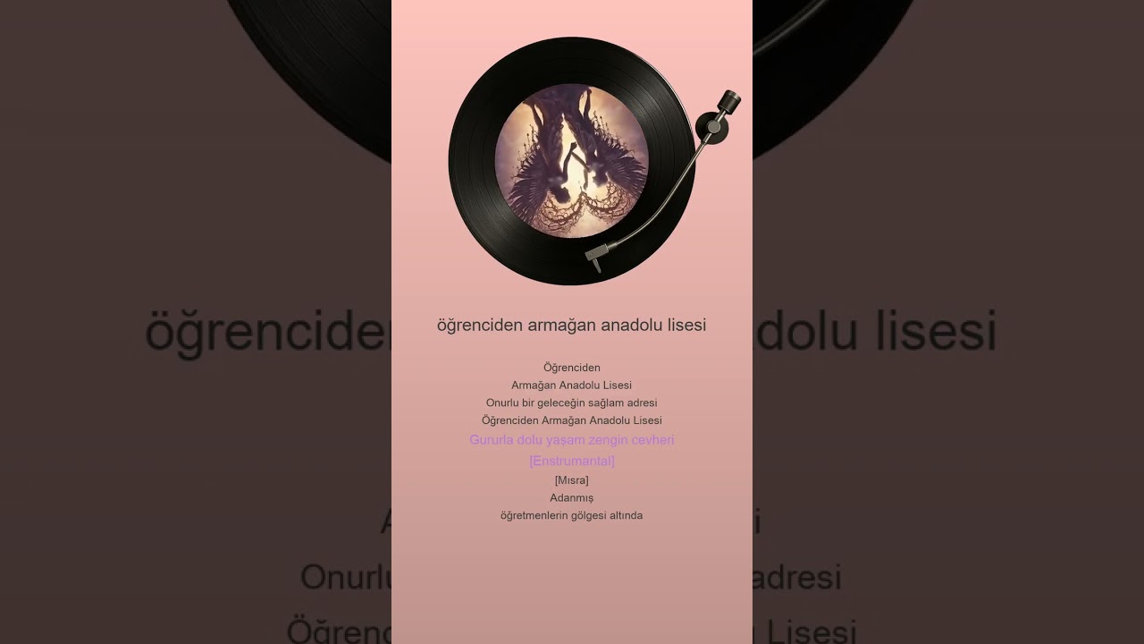 öğrenciden armağan anadolu lisesi