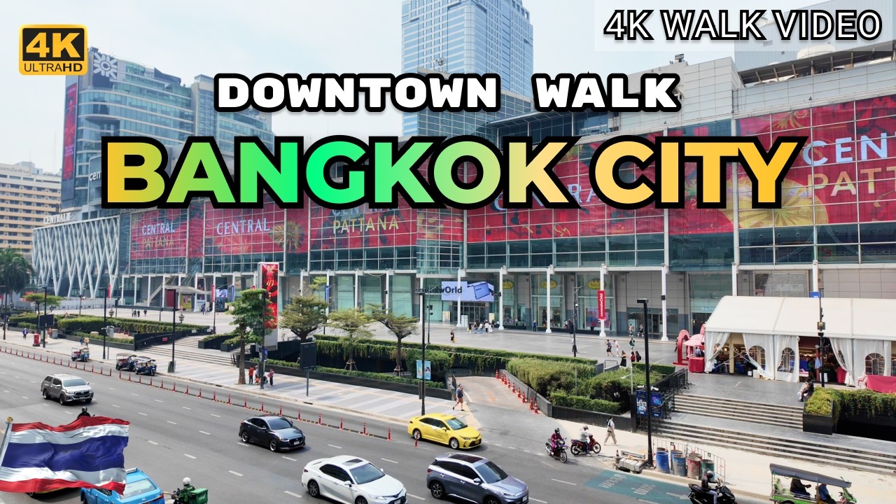 [4K HRD] 🔥 Bangkok Downtown Walking Tour | Most Visited City in the World