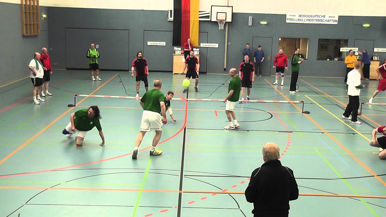 Prellball Norddeutsche Meisterschaft 2015 Lehrte TUS Aschen Strang vs SV Werder Bremen Männer 30