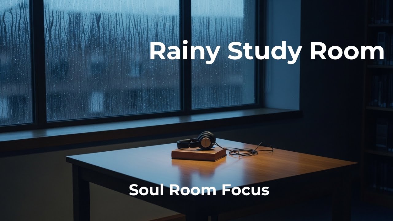 Rainy Study Room ☔ Deep Focus Piano for Quiet Nights | 1+ Hour Study Mix