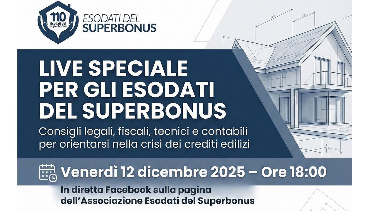 LIVE SPECIALE - ESODATI DEL SUPERBONUS