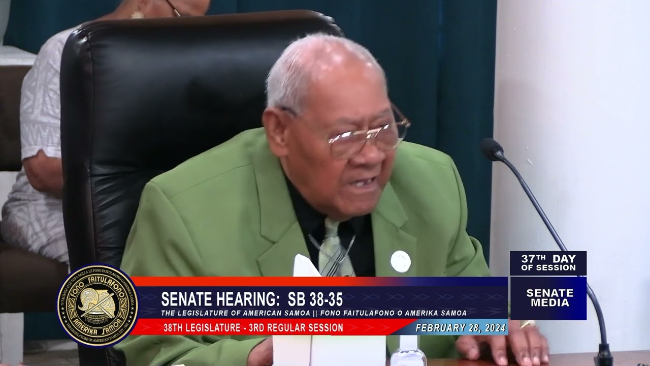 February 28, 2024.  Senate Hearing SB 38-35.