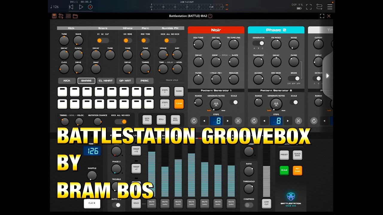 BATTLESTATION Groovebox от Брэма Боса — EDM-джеминг без DAW — обучающее видео и демонстрация для ...