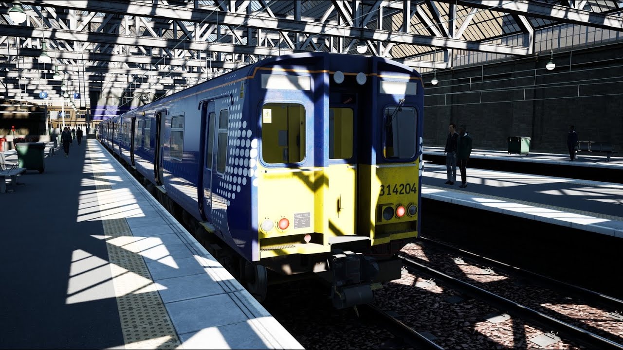Driving a Class 314 Scottish Rail in Train Sim World in 4K 🏴󠁧󠁢󠁳󠁣󠁴󠁿