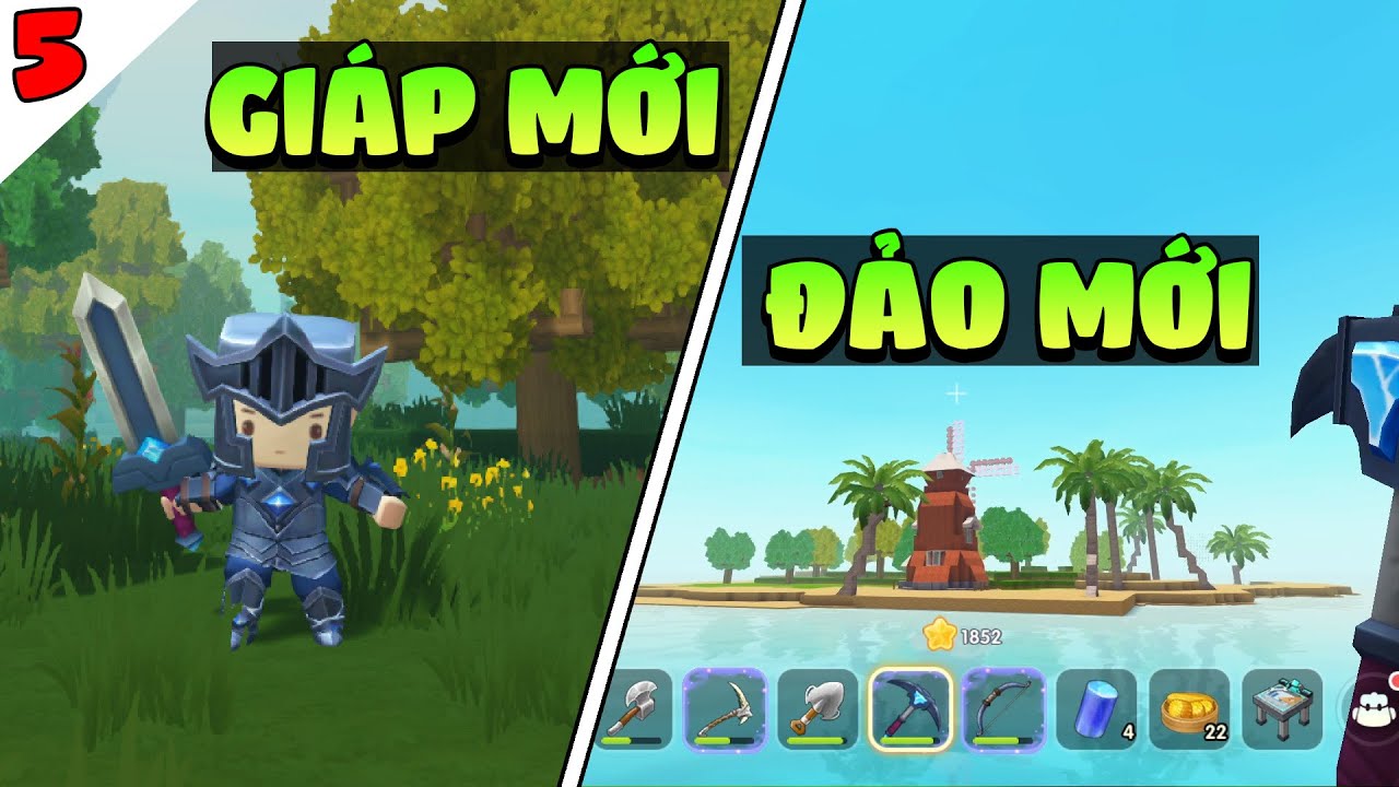 Sinh tồn mới tập 5: Nâng cấp trang bị mới và khám phá đảo cối xoay gió trong Mini World