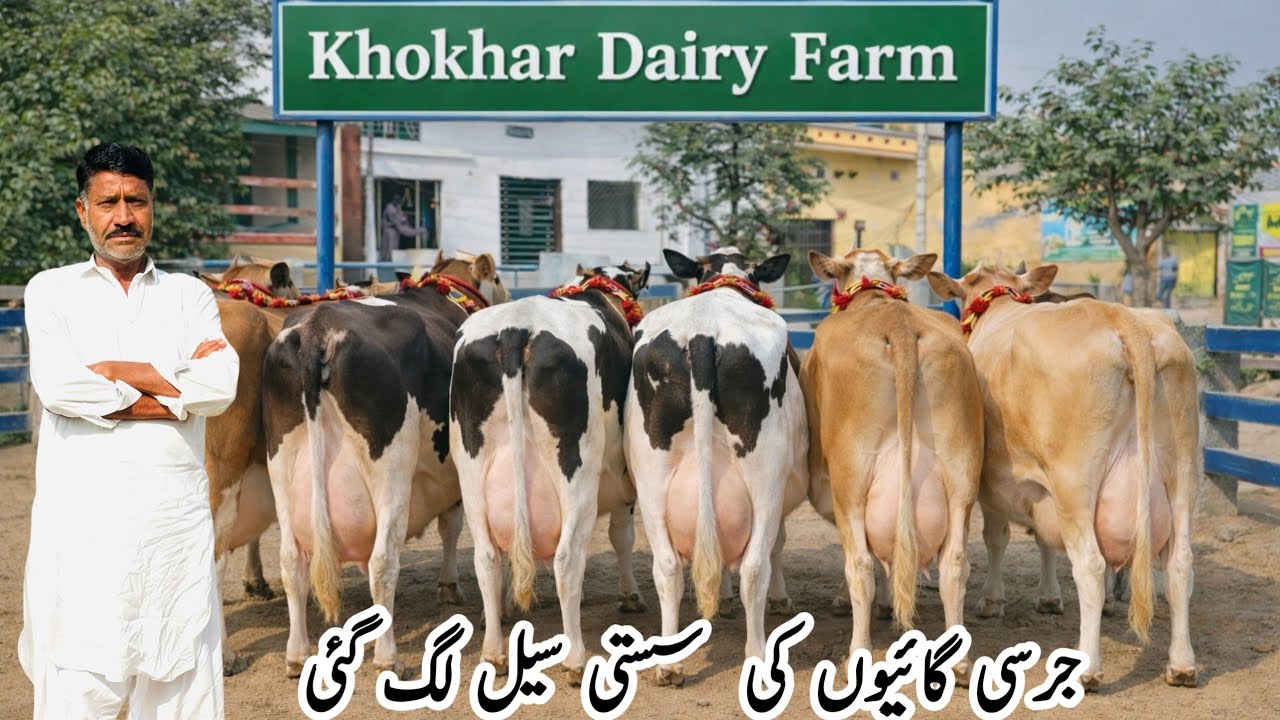 Punjab Biggest Jersey Cows Farm 😲 | Khokhar Dairy Farm | Top Quality Cows For Sale | PK Janwar Mandi