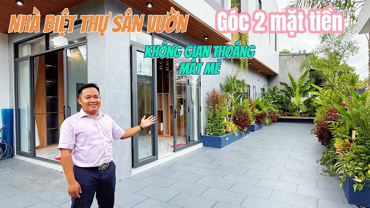 Nhà Biệt Thự Sân Vườn - Góc 2 mặt tiền, thông thoáng mát mẻ thuộc P.Bình Nhâm - Tp.Hồ Chí Minh