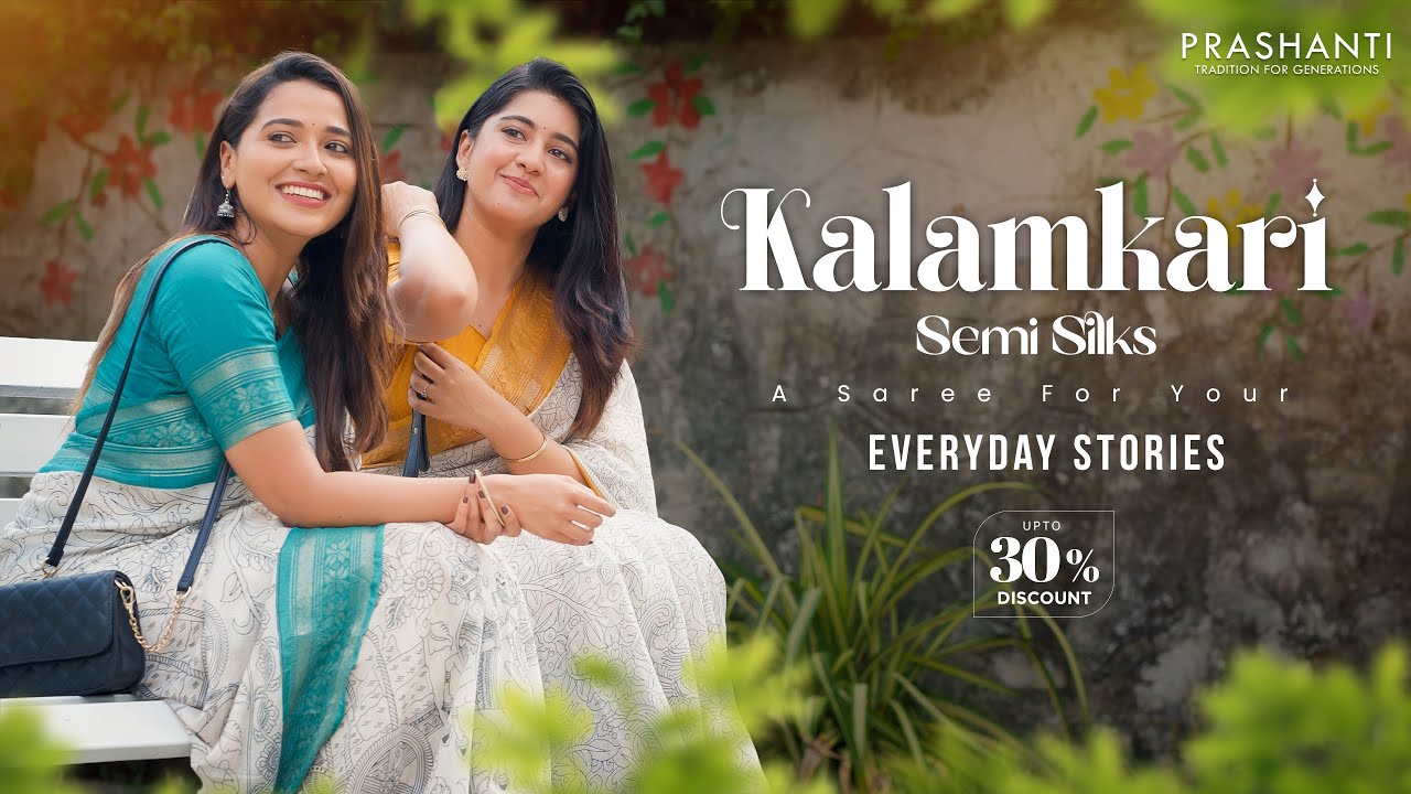 Kalamkari Semi Silks ft. Kanchi Border | Prashanti | 31 Mar 25