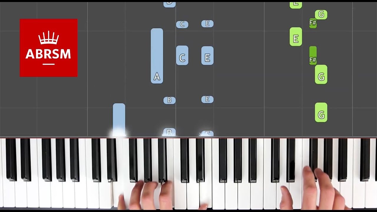 Chanson de matin / ABRSM Piano Grade 4 2019 & 2020, B:3 / Synthesia 'live keys' tutorial