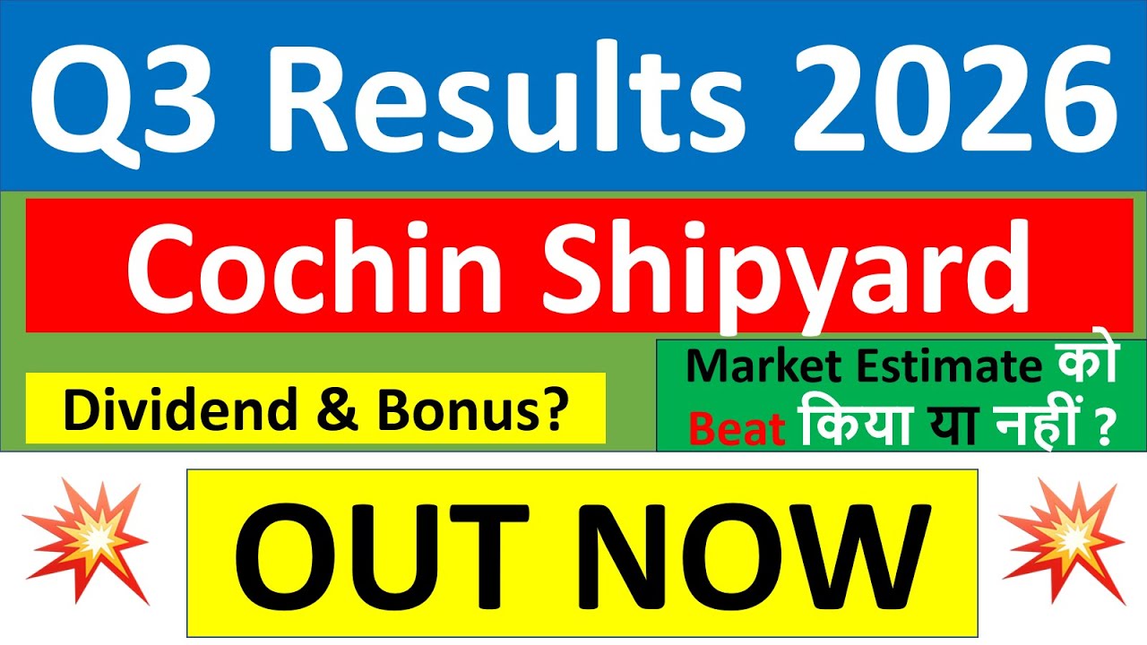 Cochin Shipyard q3 results 2026 | Cochin Shipyard results today | Cochin Shipyard Share News today