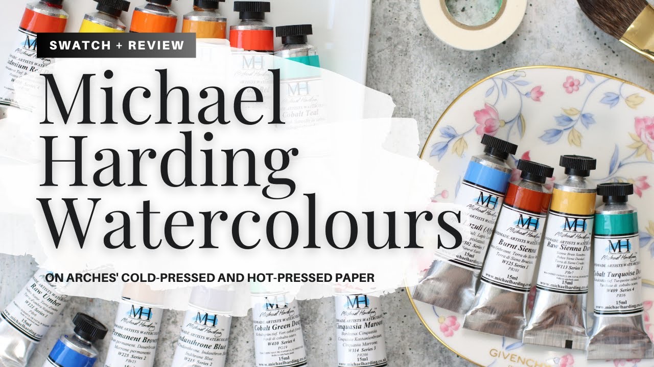 Michael Harding Watercolours, including Genuine Lapis Lazuli Watercolor