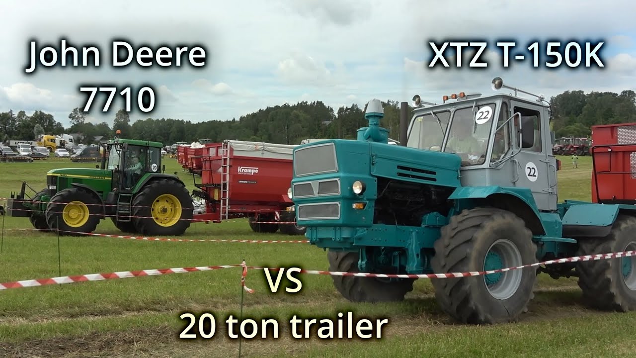 ХТЗ Т-150К против John Deere 7710 / Сельскохозяйственные тракторы