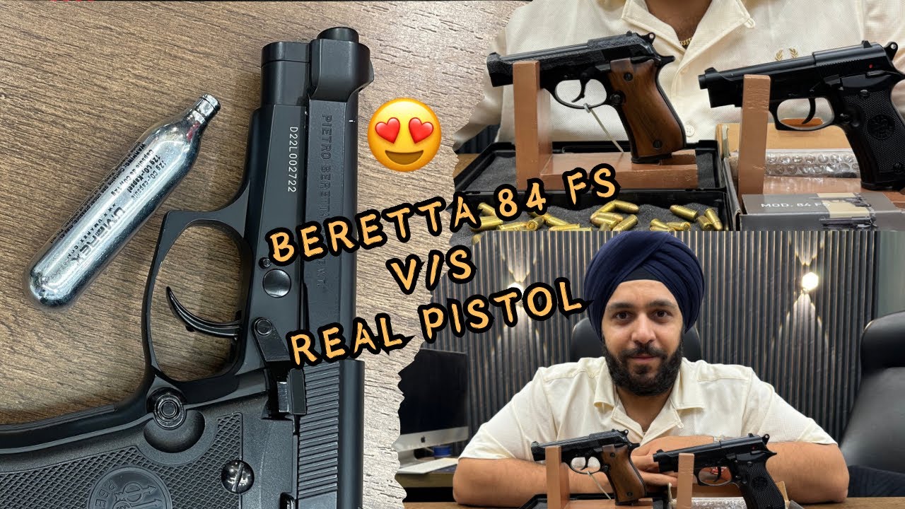 Co2 Airguns vs Real .32 Pistol Beretta l Biggest comparison😍Buy now ….🔥At Aman Air Gun 🇮🇳 #explore