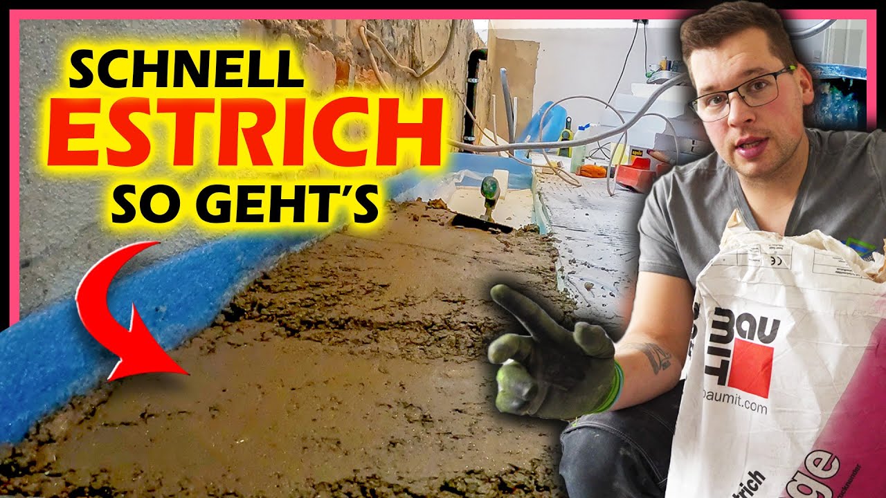 So geht SCHNELL ESTRICH - Estrich ergänzen leicht gemacht! | Home Build Solution