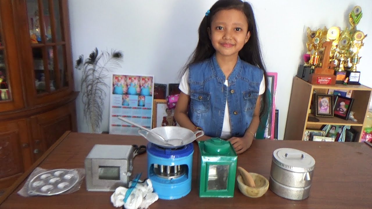 Unboxing Mainan Kompor Mini Buat Main Masak Masakan Beneran (Miniature cooking)