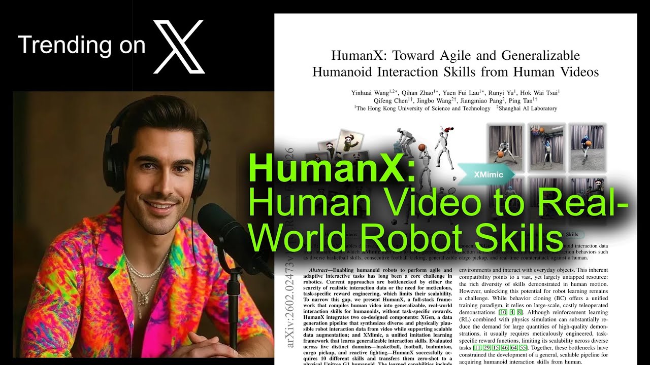 HumanX: Human Video to Real-World Robot Skills